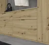 A close-up view of wooden drawers and a black handbag on top of a wardrobe. Produktbild-Vorschau
