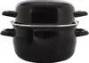 Padella per cozze 24 cm Smalto nero Anteprima dell’immagine prodotto 2