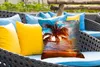 MuchoWow® Outdoor Kissen - Palme - Sonnenuntergang - Produktbild-Vorschau 4