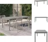 vidaXL Gartentisch Grau 200x100x75 cm Massivholz Akazie -  Produktbild-Vorschau 1