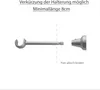 MDEKOR Wandträger 1-läufig Chrom Matt TYP R Wandhalter mit Produktbild-Vorschau 6