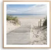 Gerahmtes Poster - Rahmen in heller Eiche - Strand Düne Produktbild-Vorschau 1
