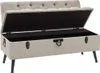 vidaXL Lavice s úložným prostorem a opěradlem 110 cm Náhled obrázku produktu 1