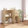 vidaXL Kredens dąb sonoma 91x29,5x75 cm Materiał Podgląd zdjęcia produktu 2