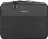 A dark gray packing cube with a mesh front and a lime green trim and logo. Anteprima dell’immagine prodotto