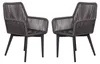 2er Set Diningsessel Marbella Rope - Aluminium Gestell grau Produktbild-Vorschau 1