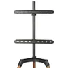Hama TV stojan Real Wood, podlahový, 400x400, drevo Náhľad obrázku produktu 8