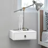 FCH Set di 2 comodini sospesi in legno 46x30x15 cm con 1 Anteprima dell’immagine prodotto 4