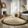 Tapis ronds en jute Mrcarpet Nature/Vert avec marque de Voir les images du produit 1