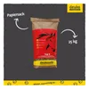 A bag of horse feed is shown against a dark gray background with marketing text and graphics. Produktbild-Vorschau