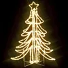 vidaXL Składana choinka LED ciepła biel 87x87x93 cm Podgląd zdjęcia produktu 3