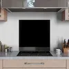 DEQORI Küchenrückwand Glas 60x60 cm 'Schwarz' Spritzschutz Produktbild-Vorschau 3