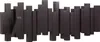 A dark brown wall-mounted coat rack with multiple staggered hooks. Náhľad obrázku produktu