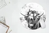 MuchoWow® Mauspad Mousepad Schottischer Highlander - Blumen Produktbild-Vorschau 5