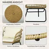 Outsunny 5 tlg. Rattan Gartenmöbel-Set, Gartengarnitur Produktbild-Vorschau 7