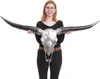 Deko Schädel 132cm HWC-A14, Polyresin Stier Bulle Longhorn Produktbild-Vorschau 1