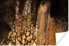 MuchoWow® Poster Acrylfarbe - Braun - Gießfarbe 180x120 cm Produktbild-Vorschau 1