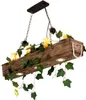 Lampa wisząca drewniana lampa wisząca 4 X E27 vintage retro Podgląd zdjęcia produktu 1