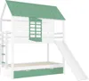 Sweiko 90X200 Haus-Etagenbett mit Rutsche und Ausziehbett, Produktbild-Vorschau 14