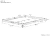 Flaches Futon-Doppelbett Bodenbett  Niedrigbett 160x200 Produktbild-Vorschau 3