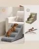 Feandrea Hundetreppe, 4 Stufen, Waffelcord, Haustiertreppe, Produktbild-Vorschau 3