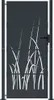 Gartentor Anthrazit 100x200 cm Stahl Gras-Design Produktbild-Vorschau 3