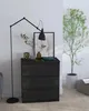 Černá komoda se zásuvkami, výška 70 cm, 3 zásuvky, vhodná Náhled obrázku produktu 4