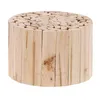 Relaxdays Blumenhocker, Holz, rund, naturbelassen, für Produktbild-Vorschau 1