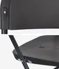 Close-up shots of a dark gray plastic chair, showing the connection points and texture. Anteprima dell’immagine prodotto