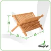BEGRYF Geschirrständer 45x35x25 cm faltbar Bambus Produktbild-Vorschau 3