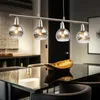 LED Hängeleuchte, Glas rauch, höhenverstellbar, L 60 cm Produktbild-Vorschau 3