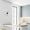 Glasuhr Wanduhr Küchenuhr Echt-Glas 30fi cm Kaffee  weiß Produktbild-Vorschau 5