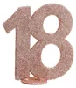 18. Geburtstag roségold glitzer Tischdekoration 11x 10 cm Produktbild-Vorschau 1