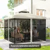 Moustiquaires pour tonnelle barnum pavillon de jardin 3 x 3 Voir les images du produit 4