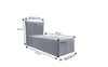 Boxspringbett LUNA MINI OHNE TOPPER , Einzelbett, Stauraum, Produktbild-Vorschau 3