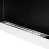 Gélový a nástenný etanolový krb, biely vysoký lesk, 90 cm Náhľad obrázku produktu 4