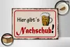 Holzschild Bier 30x20cm hier gibt´s Nachschub Produktbild-Vorschau 3