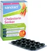 A box of Sanotact Cholesterin Senker soft capsules and a blister pack of the capsules. Podgląd zdjęcia produktu