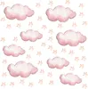 Wandsticker für Mädchen Rosa Wolken Dekoration Kinderzimmer Produktbild-Vorschau 1