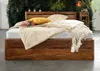 MASSIVMOEBEL24.DE Bett mit Schublade Sheesham 180x200x90 Produktbild-Vorschau 4