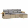 Modulares Gartenmöbel-Set, 5-teilige Lounge-Sitzgruppe für Produktbild-Vorschau 1