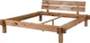 MASSIVMOEBEL24 Balkenbett Zerreiche 140x200 natur geölt Produktbild-Vorschau 3