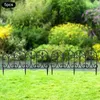 Dekorativer Gartenzaun, Schwarzer Gartenzaun, Durchdachtes Produktbild-Vorschau 2