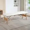 HOMCOM Mobiele massagebank, 2 zones, inklapbaar, in hoogte Productafbeelding-voorbeeld 2