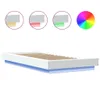 Bettgestell mit LED Weiß 90x190 cm Holzwerkstoff Produktbild-Vorschau 7