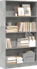 vidaXL Bücherregal Betongrau 80x24x143 cm Holzwerkstoff Produktbild-Vorschau 2