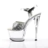 SKY-310 Damen Sandale von Pleaser, Silber EU 43, US 13 Produktbild-Vorschau 3