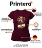 Maglietta da donna, colore bordeaux, taglia XXL, con la Anteprima dell’immagine prodotto 4