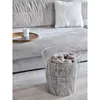 Beistelltisch warmes grau Nussbaum Rund Couchtisch 37x40 cm Produktbild-Vorschau 2