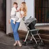 Poussette pliable avec cotons-tiges et moustiquaire Gris Voir les images du produit 6
